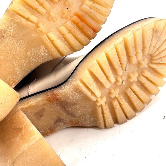 Free People Jesse Cut Out Boots 10 NWOT Leather White Ankle Booties Western - Picture 10 of 11